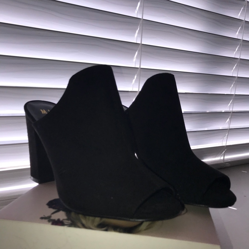 Black Heel Mules